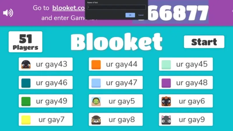 Blooket code
